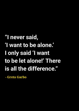 Greta garbo quotes