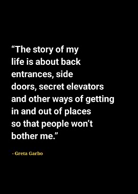 Greta garbo quotes