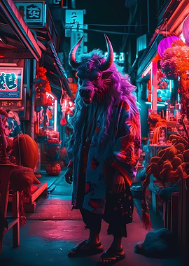 Colorful Buffalo Fantasy