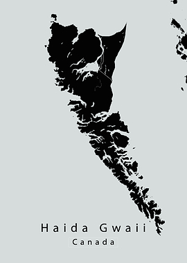 Haida Gwaii Island Map