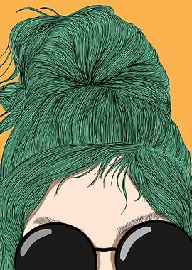 Black Glasses and Bun