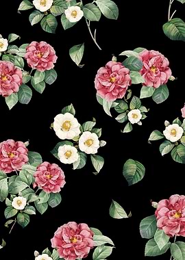 Vintage Japanese Camellia