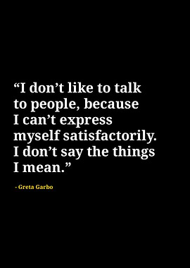 Greta garbo quotes