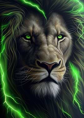 Angry Lion Lightning