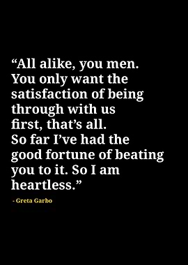 Greta garbo quotes