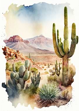 Desert Watercolor