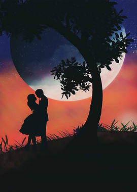 Romantic night in love