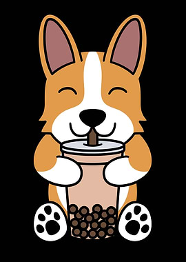 Corgi Bubble Tea