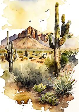 Desert Watercolor