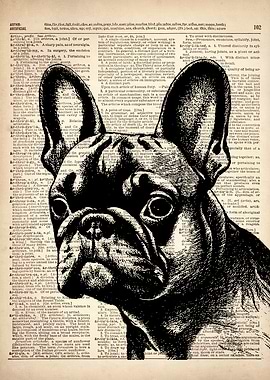 FRENCH BULLDOG ART