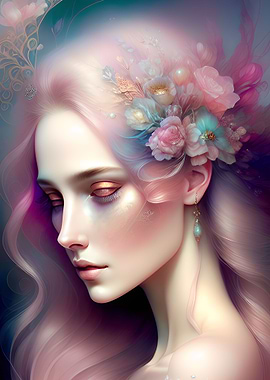 Beautiful Lady in The Mist