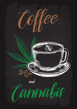 Coffee and Cannabis Weed