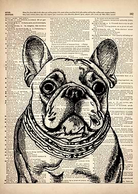 FRENCH BULLDOG ART