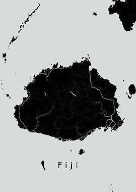 Fiji Island Map