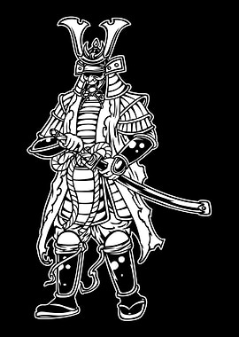 Samurai Black and White 01