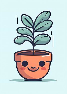 Cute Minimalist Pot Plant