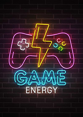 Game Energy Neon Gaming