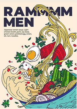 Japanese Ramen Noodles