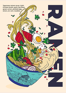 Japanese Ramen Noodles