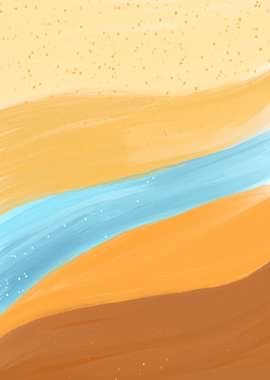 River Flow In The Desert