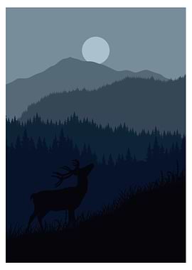 Modern Landscape With Sun