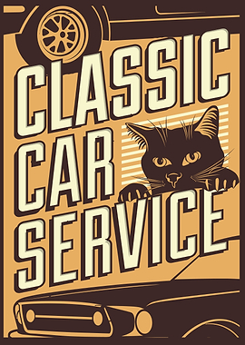 Retro Cat and Garage 5