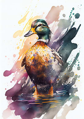 Duck Watercolor