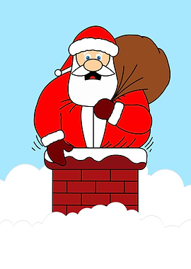 Stuck fat santa