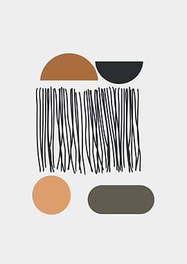 lines circle abstract