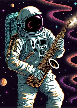 Astronaut saxophone