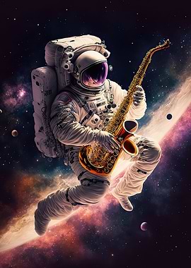 Astronaut saxophone