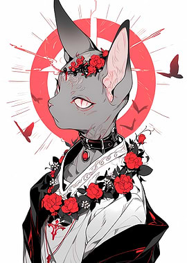 Cornish Rex Cat Trendy