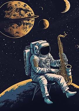 Astronaut saxophone