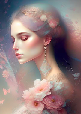 Beautiful Pink Hair Queen