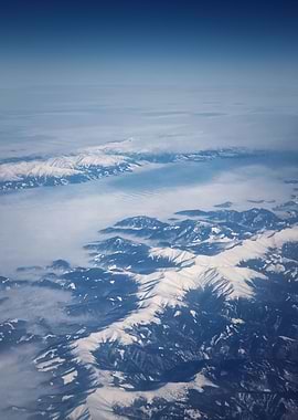 Mountainscape aerial view