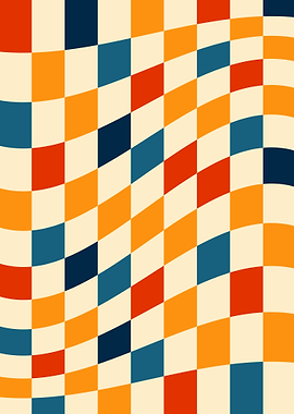 Psychedelic Checker Retro