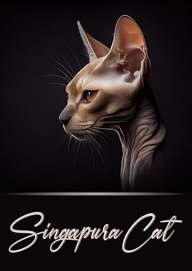 Elegant Singapura Cat