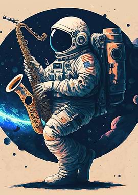 Astronaut saxophone