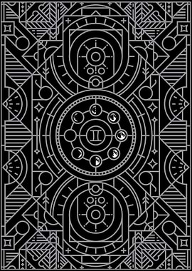 Gemini Art Deco Tarrot