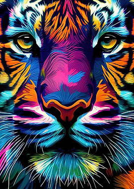 Colorful Tiger Animals