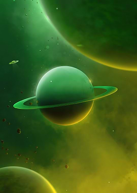 The Green Planet Space Art