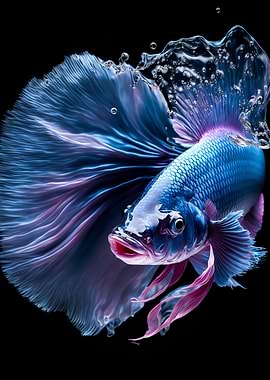 Betta Fish Cute Animal