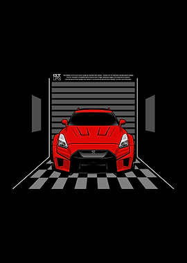 Art Car Nissan GTR Red
