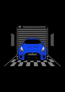 Art Car Nissan GTR Blue