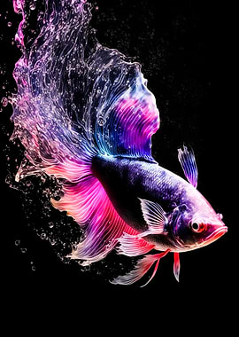 Betta Fish Cute Animal