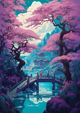 Beautiful River and cherry