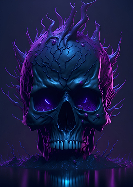 Surreal Mystic Skull