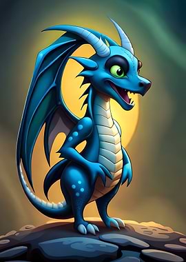 Cute Baby Dragon 3D