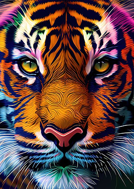 Colorful Tiger Animals