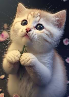 A cute kitten